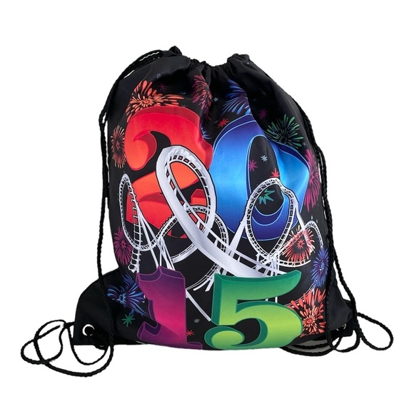 2015 Busch Gardens Tampa Bay Florida Drawstring Backpack Bag - Picture 2 of 16